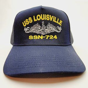USS LOUISVILLE SSN-724 Direct Embroidered Baseball Hat